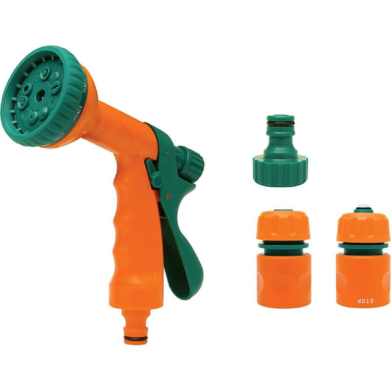 HOSE SET 4PC W.SPRAY GUN 10-PATTERN 1/2" 89208 FLO