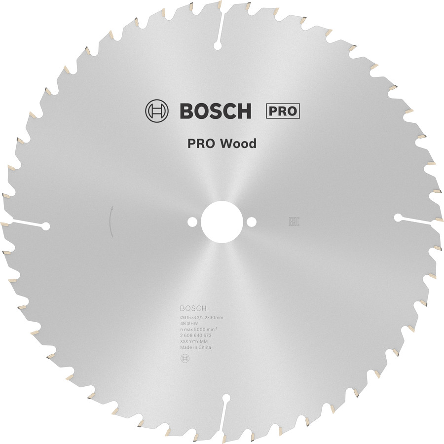 Ripzāģa disks 315x30 mm, Galda zāģiem PRO WOOD RIPZĀĢA ASMENS, 2608640673, BOSCH