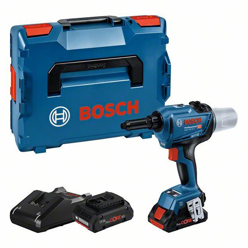 Akumulatora kniedētājs GRG 18V-16 (2xProCORE18V 4.0Ah; 1xGAL 18V-40; L) 06019K5001 BOSCH