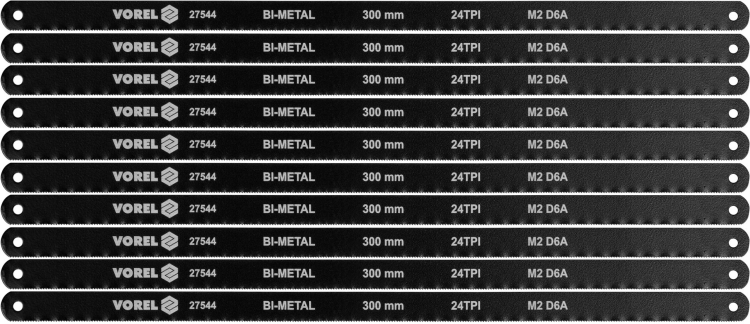 BI-METAL SAW BLADE SET 10 PCS COBALT8% 27544 VOREL