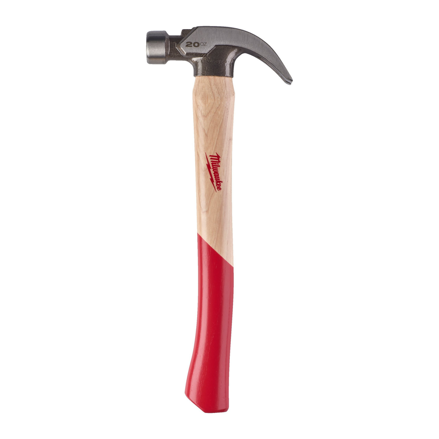 LIEKTAS NAGLU IZVILCĒJA KONSTRUKCIJAS HIKORIJAS ROKTURA ĀMURS, HICKORY CURVED CLAW HAMMER 20OZ / 570G, 4932478660 MILWAUKEE