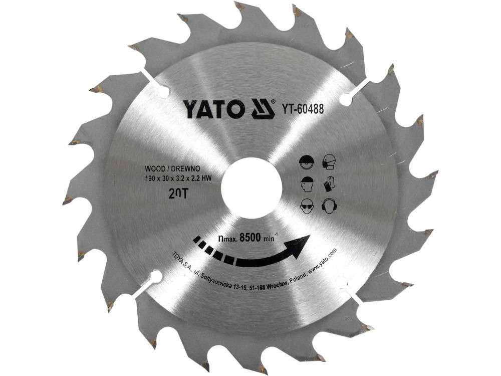 Pjūklo diskas medienai 400x30mm 32T TCT YT-6085 YATO