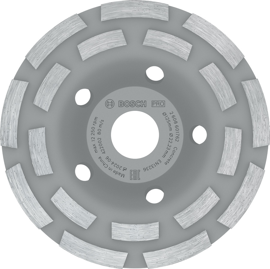 Dimanta kausveida disks 125 x 22.23 mm Concrete, Betona slīpmašīnām PRO CONCRETE KAUSVEIDA DISKS, 2608601762, BOSCH