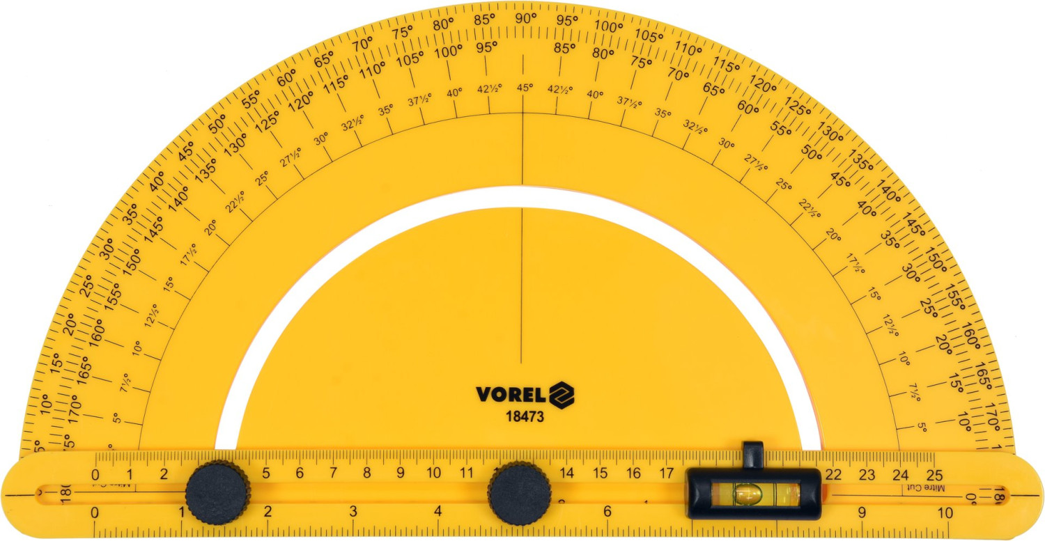 PROTRACTOR WITH LEVEL 18473 VOREL