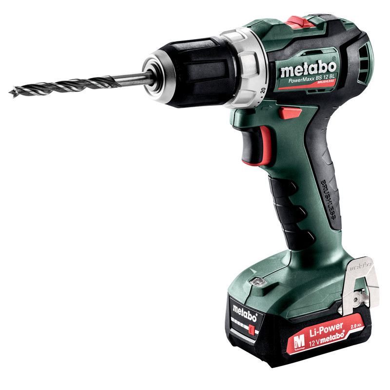 Аккумуляторная дрель PowerMaxx BS 12 BL / 2x2,0Ah 601038500&MET Metabo