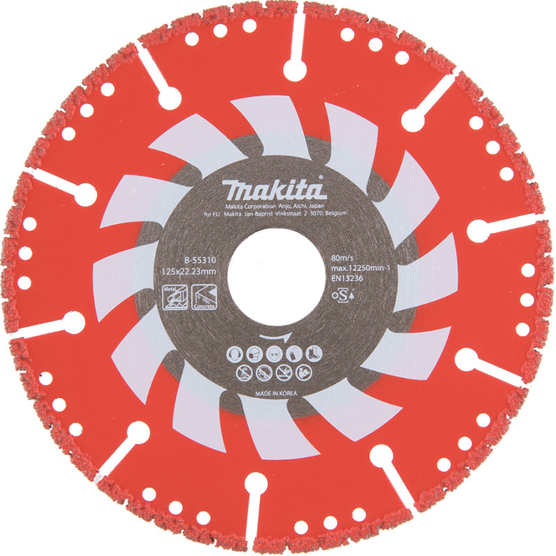 Deimantinis pjovimo diskas 125X22,23MM RESCUE B-55310 Makita