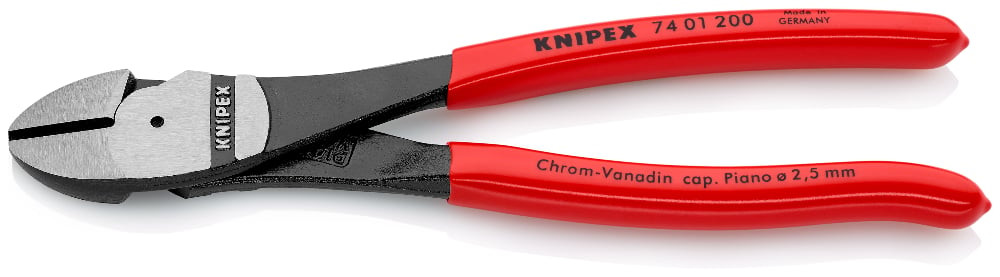 Компактный диагональный нож с высоким рычагом 7401200 KNIPEX