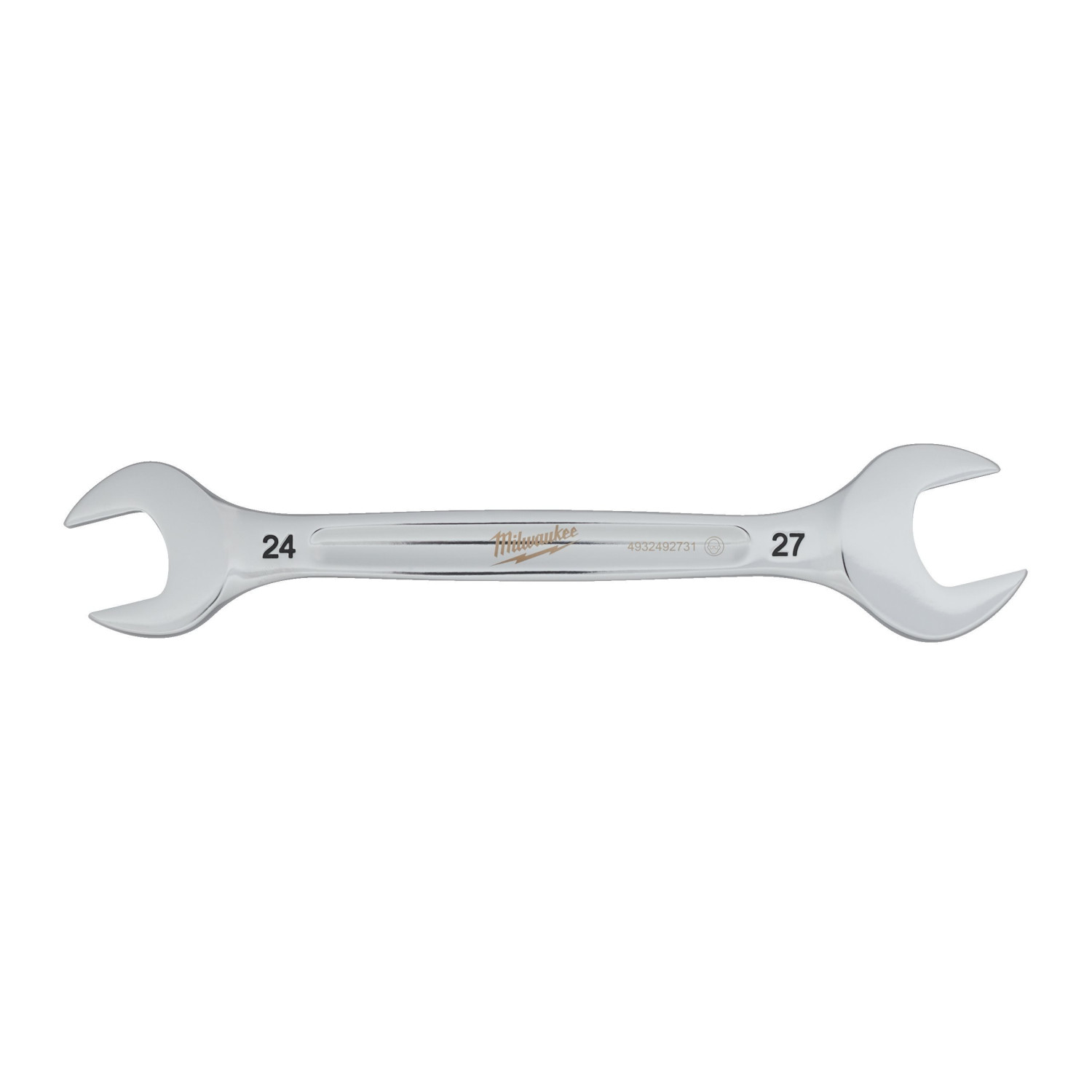 DIVPUSĒJĀ UZGRIEŽŅU ATSLĒGA, DOUBLE OPEN END SPANNER - 24 X 27 MM, 4932492731 MILWAUKEE