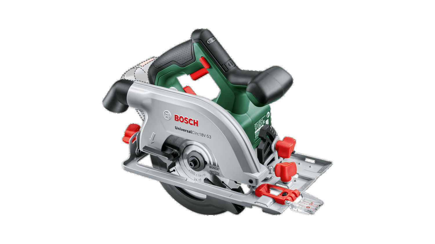 Akumulatora ripzāģis UniversalCirc 18V-53, 06033B1400 BOSCH