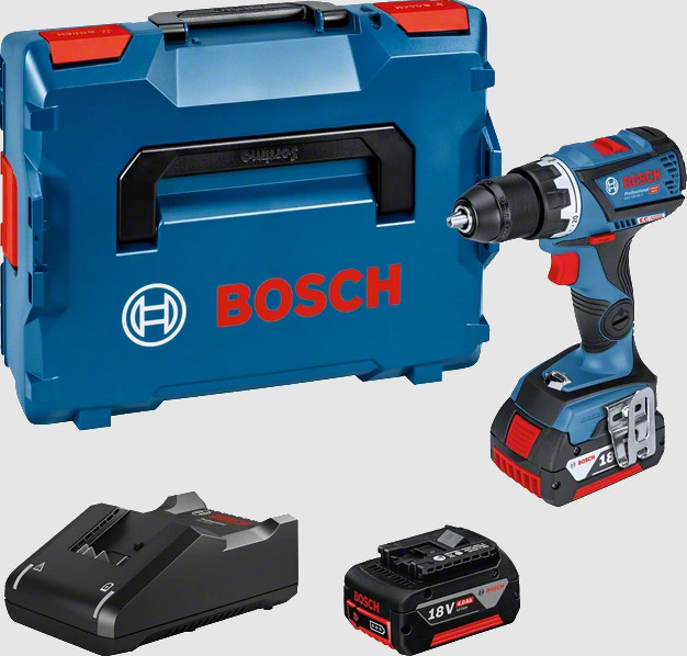 Akutrell GSR 18V-60 C, 2x4Ah, GAL 18V-40 06019G110A BOSCH