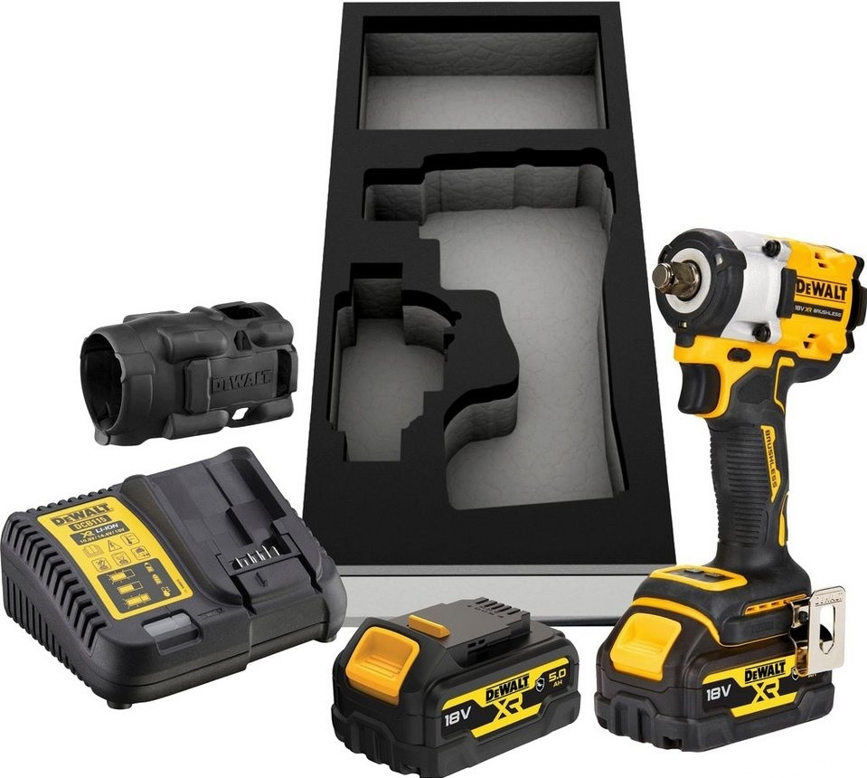 Аккумуляторный ударный гайковерт 18 В (2x5,0 Ач) DCF921P2G-QW DEWALT