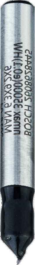 V veida gropju frēze 6mm 6.35mm.90°.6mm, Rokas frēzēm, malu frēzēm V VEIDA GROPJU FRĒZE STANDARD FOR WOOD V-GROOVE BIT, 2608628445, BOSCH