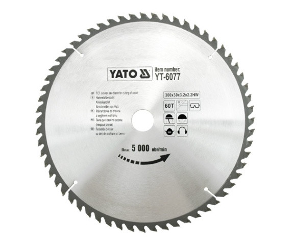 Tct Blade For Wood 300X60Tx30 Mm YT-6077 YATO