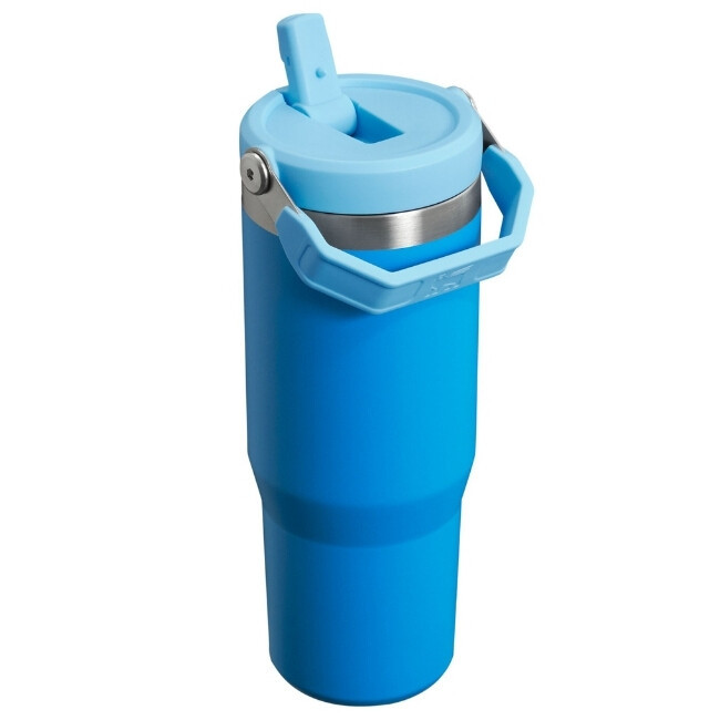 Termokrūze ar salmiņu The IceFlow Flip Straw Tumbler 0,89L zila