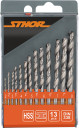 TWIST DRILL SET HSS 2-8MM / 13PCS 21998 STHOR