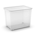 Kaste ar vāku T Box XXL 70L 39x55,5x42,5cm caurspīdīga 0800699001 Curver