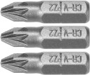 SCREWDRIVER BITS 1/4 25MM PZ2 3 PCS 65471 STHOR