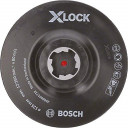 Тарелка опорная с липучкой X-LOCK с зажимом 125 мм, 2608601722 BOSCH