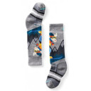 Zeķes Kids WINTERSPORT Full Cushion Mountain Moose Pattern OTC Socks, izmērs: XS, Light Grey, 0196573059641 SMARTWOOL