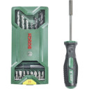 15-daļīgs mini komplekts, MINI-X-LINE MIXED SET AND HAND SCREWDRIVER (15 PCS.), 2607017654 BOSCH