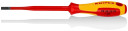 Screwdriver (Slim) for slotted screws 982055SL KNIPEX