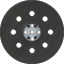 Gumijas slīpēšanas disks vidējs  D 115 mm, 1 gab., Ekscentra slīpmašīnām SLĪPĒŠANAS PAMATNE AR 8 ATVERĒM, 2608601065, BOSCH