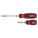 VAIRĀKU UZGAĻU SKRŪVGRIEZIS AR SPRŪDRATU, 2 PC RATCHETING AND COMPACT RATCHETING MULTI-BIT SCREWDRIVER KIT, 4932492811 MILWAUKEE