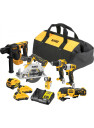 Tööriistakomplekt 12V (1x5,0Ah, 2x2,0Ah, DCH072, DCS512, DCD701, DCF801, DCS353, DCL510) DCK611P1D2-QW DEWALT