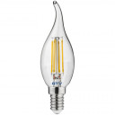 LED spuldze, kvēldiega, A-G, C35L, 3000K, E14, 4W, 360°, 420lm, 44mA; LD-C35FLE4-30L GTV