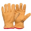 Рабочие перчатки из гладкой воловьей кожи с теплой подкладкой, размер 10