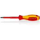 Отвертка электрика PZ2x100мм VDE 1000V 982502 KNIPEX