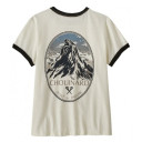 Patagonia krekls CHOUINARD Crest Ringer Responsibili-Tee W, izmērs: XL, Birch White, 0196924142336 PATAGONIA