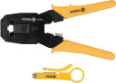 TELEPHONE PLUG CRIMPING TOOL RJ45/10/11 45504 VOREL