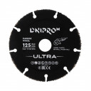 Pjovimo diskas medienai, plastikui ULTRA 125x1x22.2mm DNIPRO-M