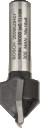 V-gropes frēze HM 90o, l=16mm,kāts 8mm, Rokas frēzēm, malu frēzēm V VEIDA GROPJU FRĒZE STANDARD FOR WOOD V-GROOVE BIT, 2608628407, BOSCH