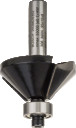 Nošķelšanas frēze HM 45o, l=15 mm,kāts 8mm, Rokas frēzēm, malu frēzēm STANDARD FOR WOOD CHAMFER BIT 45 DEGREE ANGLE, 2608628352, BOSCH