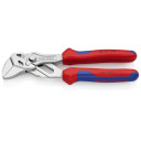 PLIERS AND A WRENCH IN A SINGLE TOOL CHROME PLATED, HANDLES WITH MULTI-COMPONENT GRIPS, 8605150SB KNIPEX