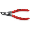 PRECISION CIRCLIP PLIERS FOR INTERNAL CIRCLIPS IN BORE HOLES GREY ATRAMENTIZED, HANDLES WITH NON-SLIP PLASTIC COATING 90° ANGLED TIPS, 4821J31SB KNIPEX