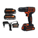 Аккумуляторная дрель-шуруповерт 18В (2x1,5Ач) BDCDC18B-QW BLACK DECKER