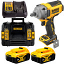 Akumutrikeeraja 1/2", 18 V, 812 Nm, 2x5Ah, DCF891P2T, DCF891P2LRT-QW DEWALT