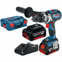 Cordless drill GSB 18V-110 C, 2x5Ah, GAL 18V-40 06019G030D BOSCH