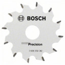 Ripzāģa disks 65x15mm Z12 Precision, PKS 16 Multi, BLADE FOR MITER PORTABLE AND IMMERSION SAWS, 2609256C82 BOSCH