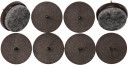 FELT FURNITURE GLIDES STEEL NAIL 8PCS 74923 VOREL