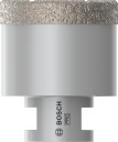 Dimanta caurumzāģis 51 mm DrySpeed Best for Ceramic, Mazām leņķa slīpmašīnām PRO CERAMIC DRY KROŅURBIS, 2608587125, BOSCH