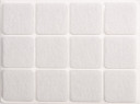 SELF-ADHESIVE FELT PADS 28x28MM 12PCS 74843 VOREL