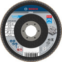 Slīppap.slīpšķ.metal top D 115 mm, K 40, 1 gab., Mazām leņķa slīpmašīnām PRO X571 VĒDEKĻVEIDA DISKS, 2608605450, BOSCH