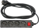 EXTENSION CORD W. GROUND W. SWITCH 4S 3M 72631 VOREL