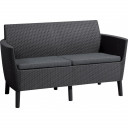 Dārza dīvāns divvietīgs Salemo 2 Seater Sofa pelēks 29209038939 KETER