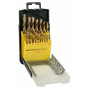 19-dalīgs HSS-TiN 1-10mm metāla urbju komplekts, HSS-TIN METAL DRILL SET (19 PCS.), 2607017152 BOSCH