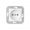 Socket UJUT u / p, 1p. unearthed, white, BYLECTRICA